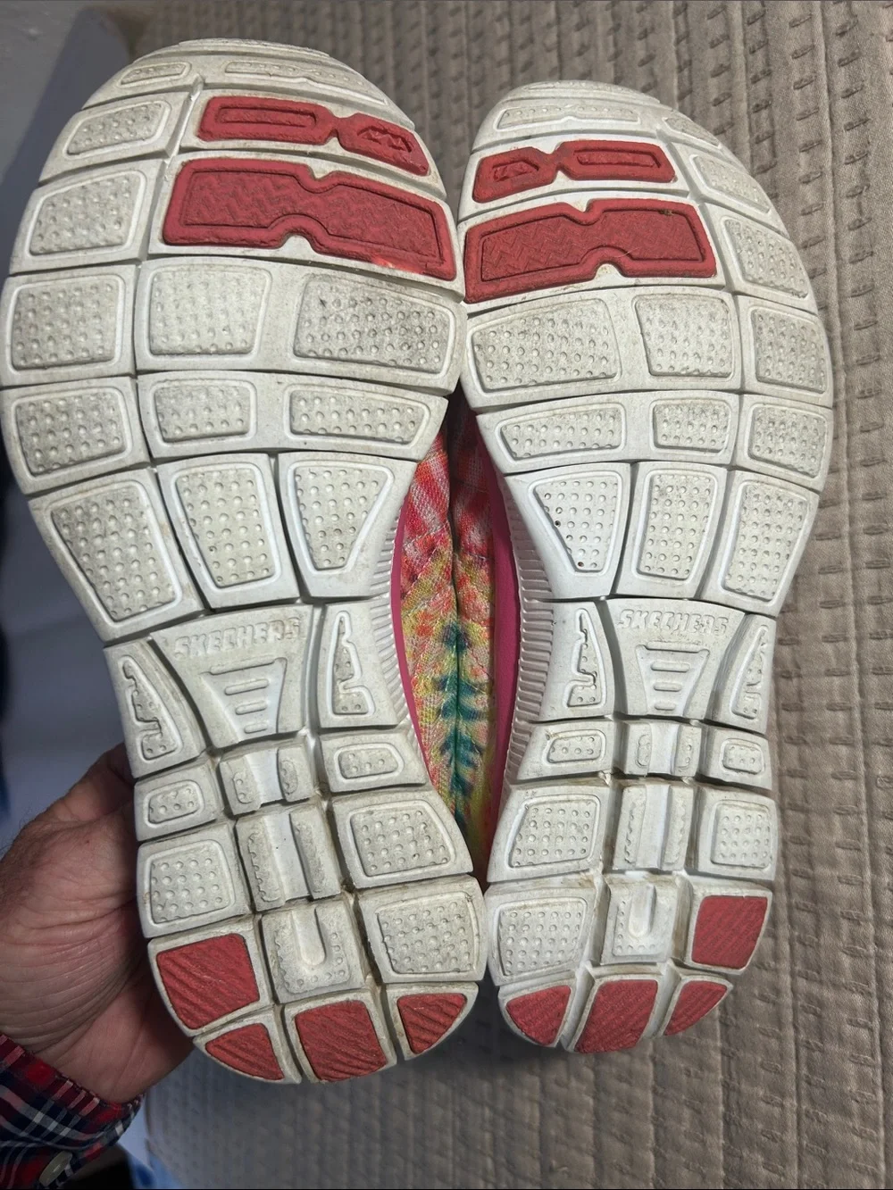 SKECHERS SKECHKNIT WOMENS SNEAKERS SIZE 8, GOOD CONDITION, PREOWNED …